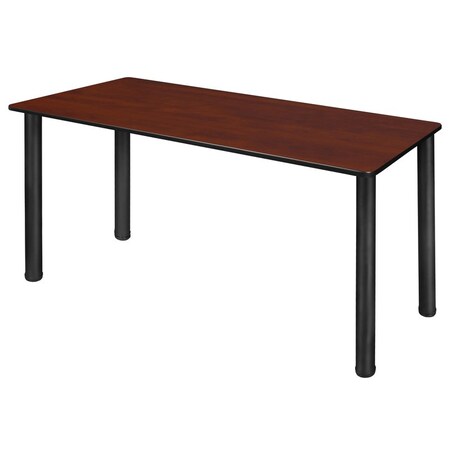 Regency Kee Slim Tables, 48 W, 24 L, 29 H, Wood, Metal Top, Cherry MT482418CHBPBK